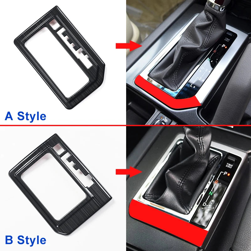 For 2010-2017 Right Rudder Car Toyota Land Cruiser Prado 150 Stainless Steel Panel Gearbox Cover Lc150 J150 Interior Accessories
