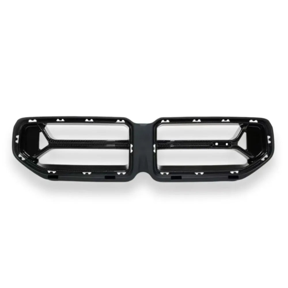 Real Dry Carbon Fiber Trim For BMW G87 M2 2023-2025 Car Front Bumper Grille Racing Grills Mesh Cover Auto Exterior Accessories