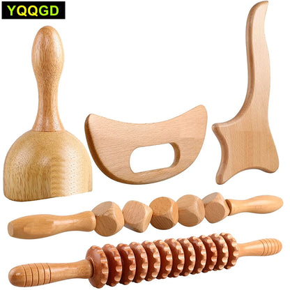 Wood Therapy Massage Tools,Maderoterapia Kit,Body Sculpting Massager,Wood Therapy Tools for Body Shaping,Body Sculpting Tools