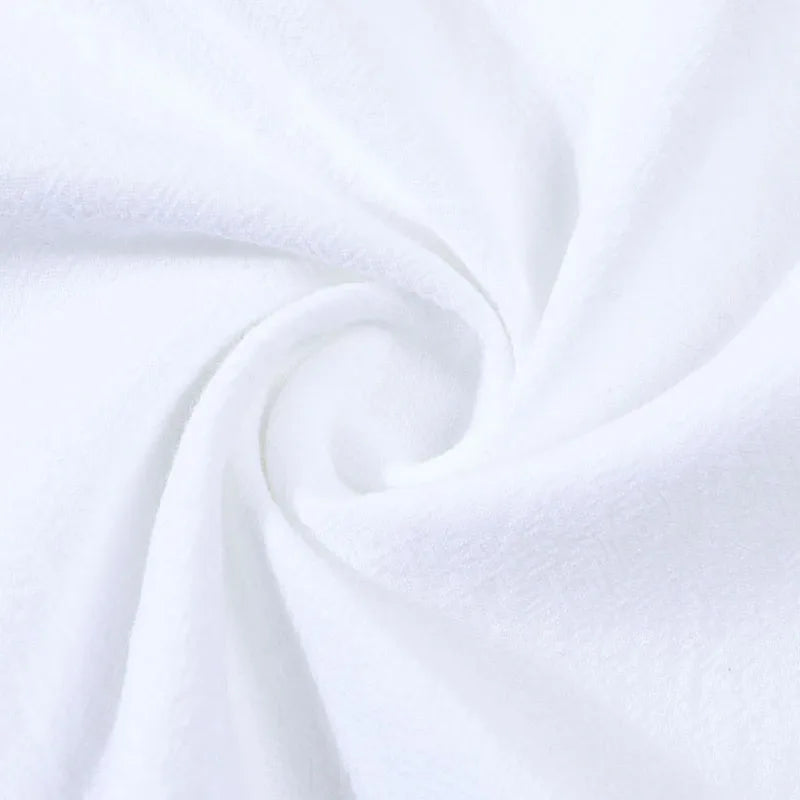 2026 New Men's Long Sleeve Casual Shirt Double Chest Pocket Button Up Soft Loose Linen Comfy Daily Work Street Outdoor Wear Tops