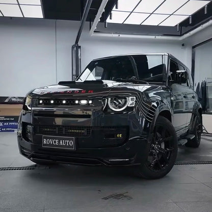 Car Ventilation Grille Front Bumper Grill With Led Dynamic Running Light OCTA for Land Rover Defender 20-25 90 110 130