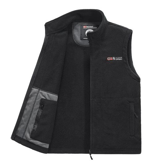 Outerwear Polar Fleece Vest Men Autumn Winter Solid Color Thicken Warm Vests Man Outdoor Casual Fashion Hiking Sportswear Male