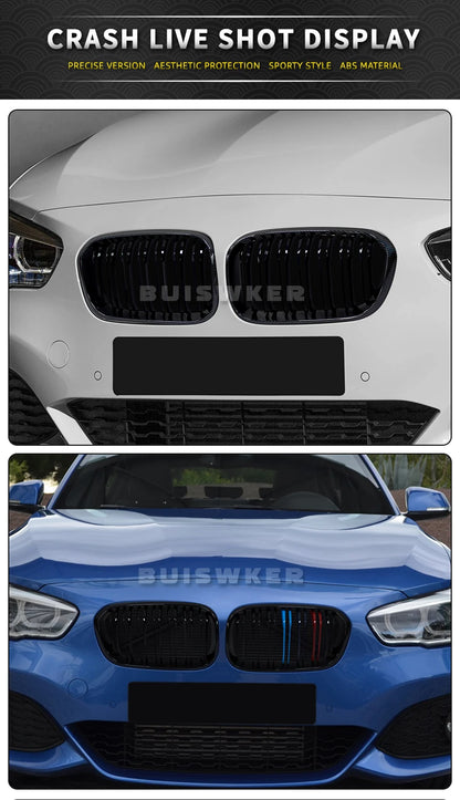 Ricoy Gloss Black For BMW F20 F21 120i 118i 116i 116d M135i M140i 2015 2016 2017 2018 Hatchback Sport Kidney Grill Grille