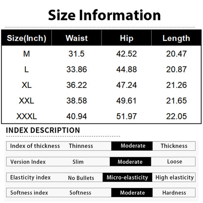 Men's Corduroy Casual Shorts Drawstring Elastic Waist Loose Fit Five-Point Shorts With Pockets Labelled Men's Bottoms Sporty