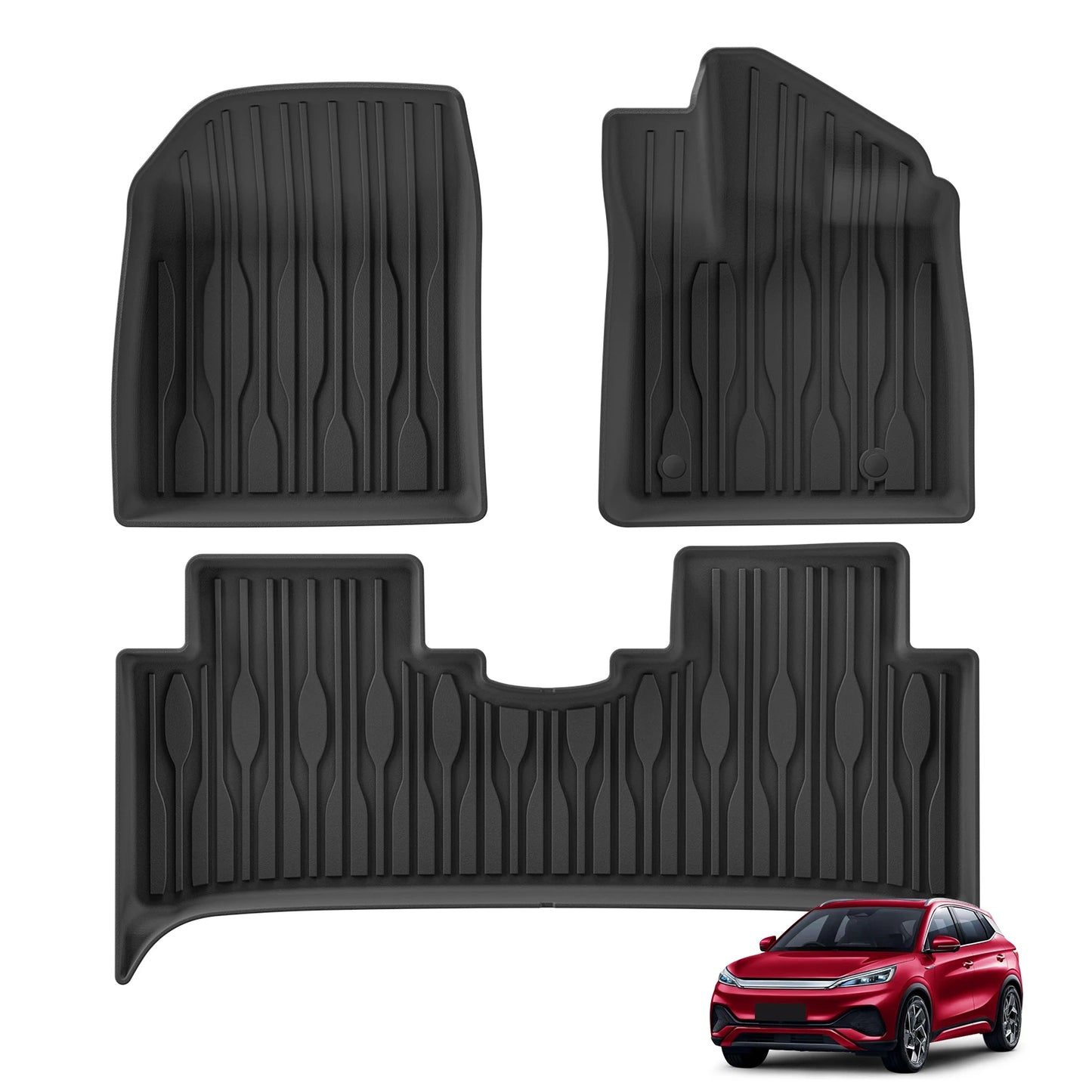 Right Drive for BYD ATTO3 ATTO 3 YUAN PLUS 2023 2024 Car Floor Mats Cargo Liner Trunk Pad TPE 3D Foot Mat Protection Accessories