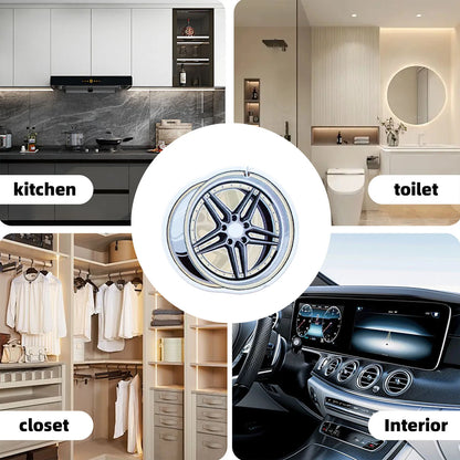 Wheel-shaped Japanese car air freshener, hanging air freshener, perfume fragrance
