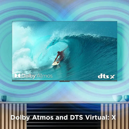 43-Inch Class S4 4K LED Smart TV with Google TV (43S450G, 2023 Model), Dolby Vision, HDR Pro, Dolby Atmos, Google Assistant Buil