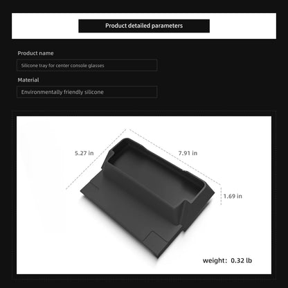 for Tesla Model Y Launch/Juniper 2025 Center Console Armrest Storage Box Glasses Tray Organizer Car Interior Accessories