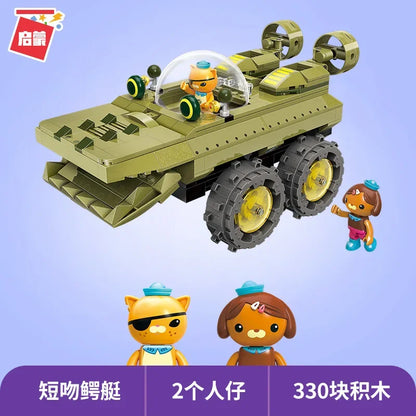 TV Cartoon Octonuts Genuine Authorized Building Blocks Model Octopus Castle Kids Toy Gift Set Christmas Gifts