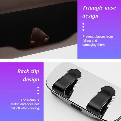 For Xpeng G6 P7 P7i X9 G3 G3i G9 P5 X2 N5 F30 H93 Car Visor Glasses Case Portable Accessories Sunglasses Holder Eyeglasses Box