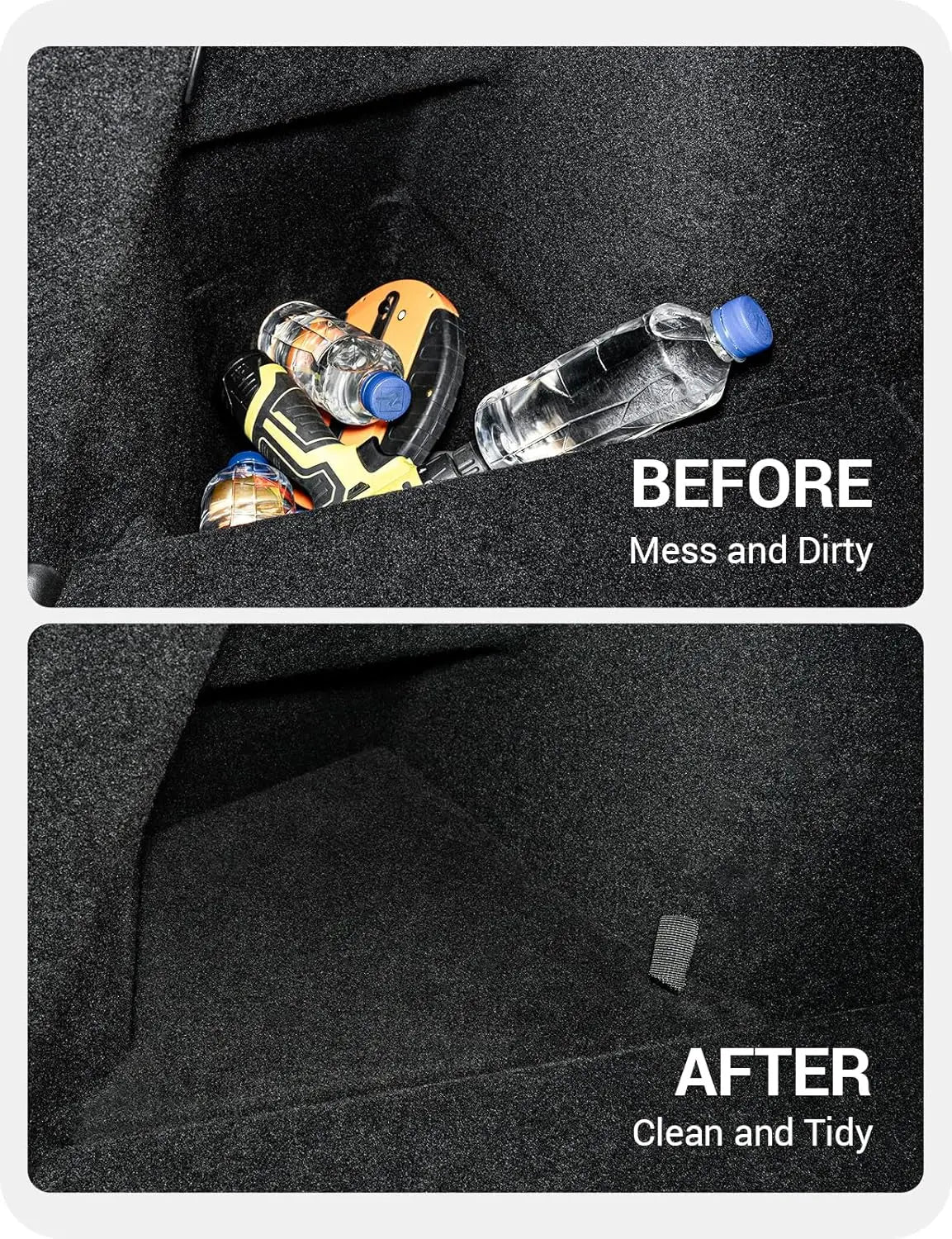 Model Y Launch 2026 Rear Trunk Side Storage Box For Tesla Y Juniper 2025 Organizer Suede Anti-dirty Car Travel Accessories