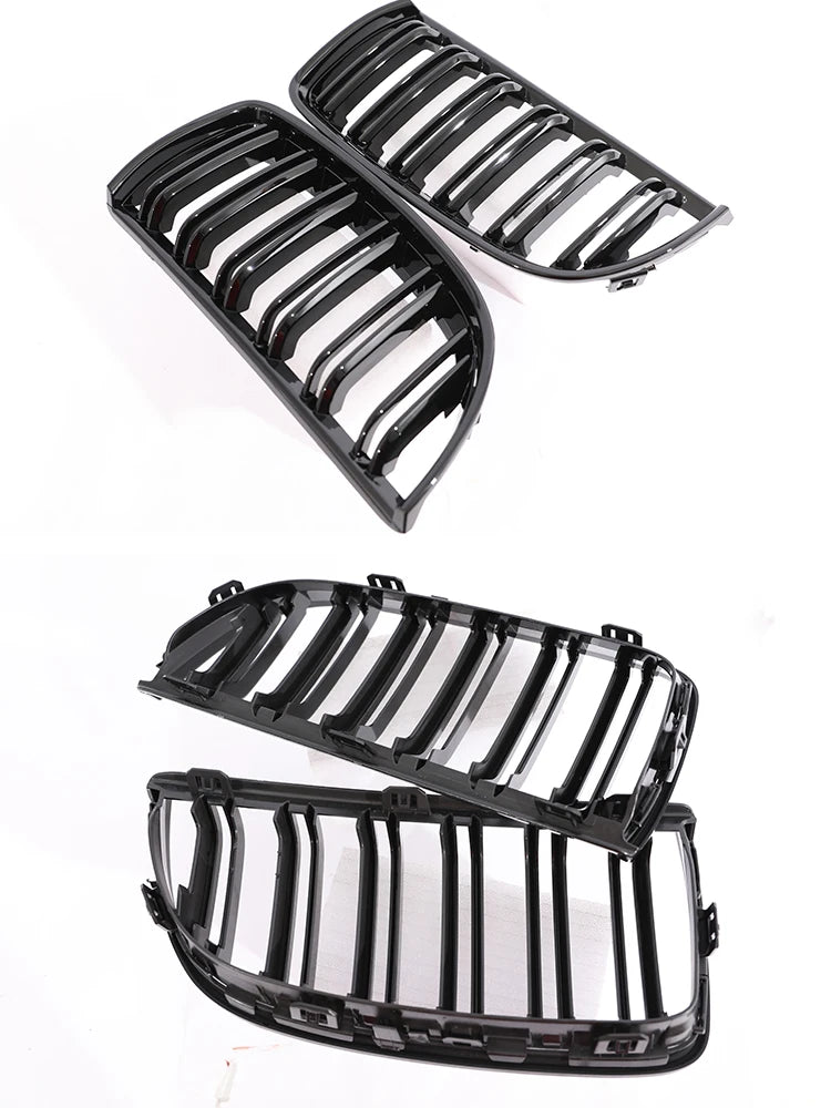 Carbon Fiber Chrome M Color Chrome Gloss Matte Black Grille Kidney Grill For BMW 3 Series E90 E91 Pre-Facelift 2005-2008 320 330