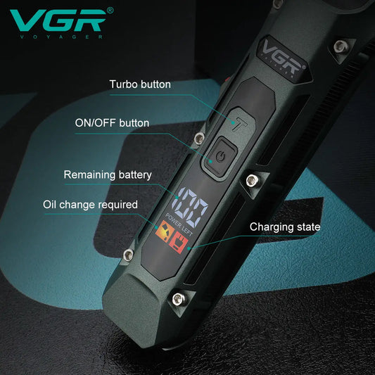 VGR V-696 New metal Popular Salon Barber Hair Cut Machine Professional Cordless Hair Trimmer Electric Hair Clippers for Men