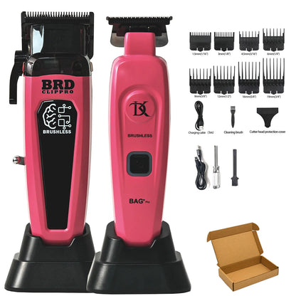 BRDCLIP 7500RPM Brushless Motor Professional Hair Clipper Barber Hair Cutting Machine Kit Salon Hair Trimmer for Men 106 078