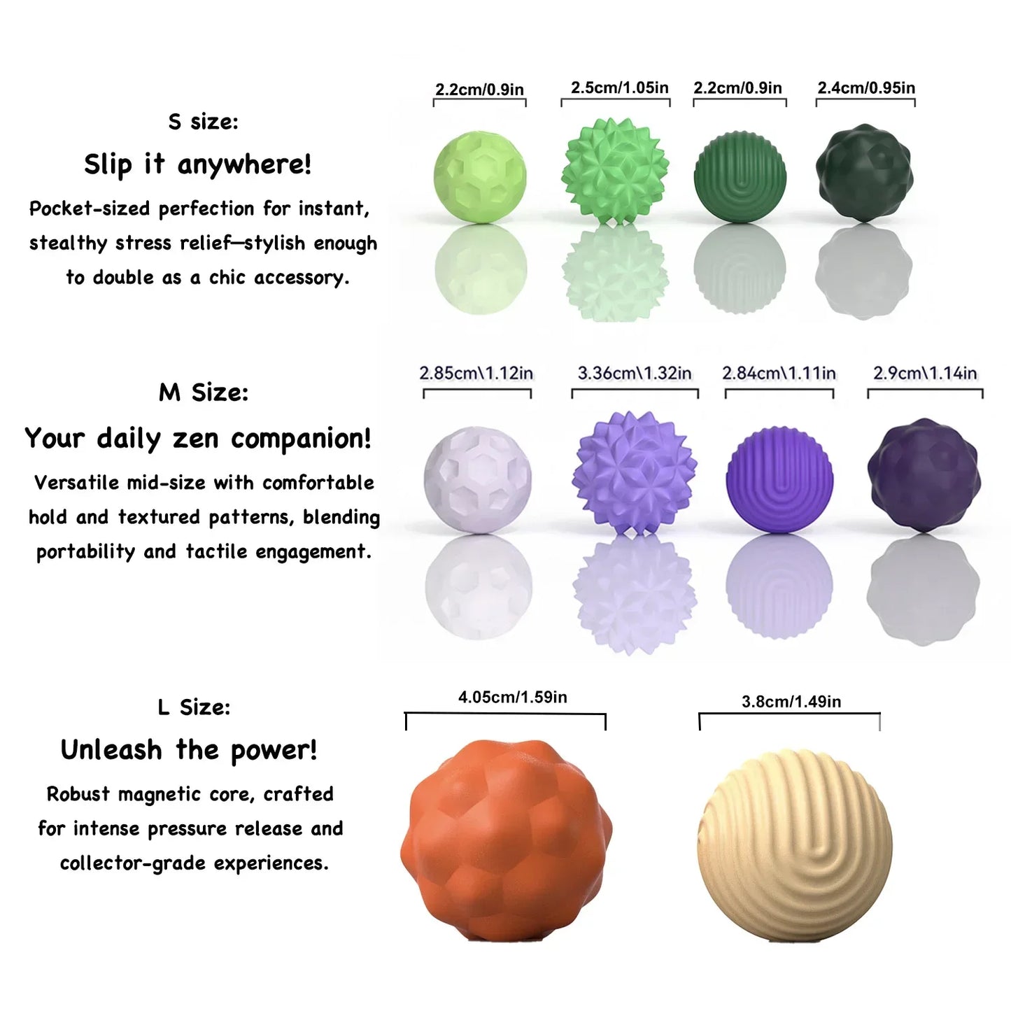 Magnetic Balls Fidget Toy, EDC Stress Relief Magnet Sensory Toy for Adults Kids, Anti-Anxiety ADHD Autism Relaxation Gift
