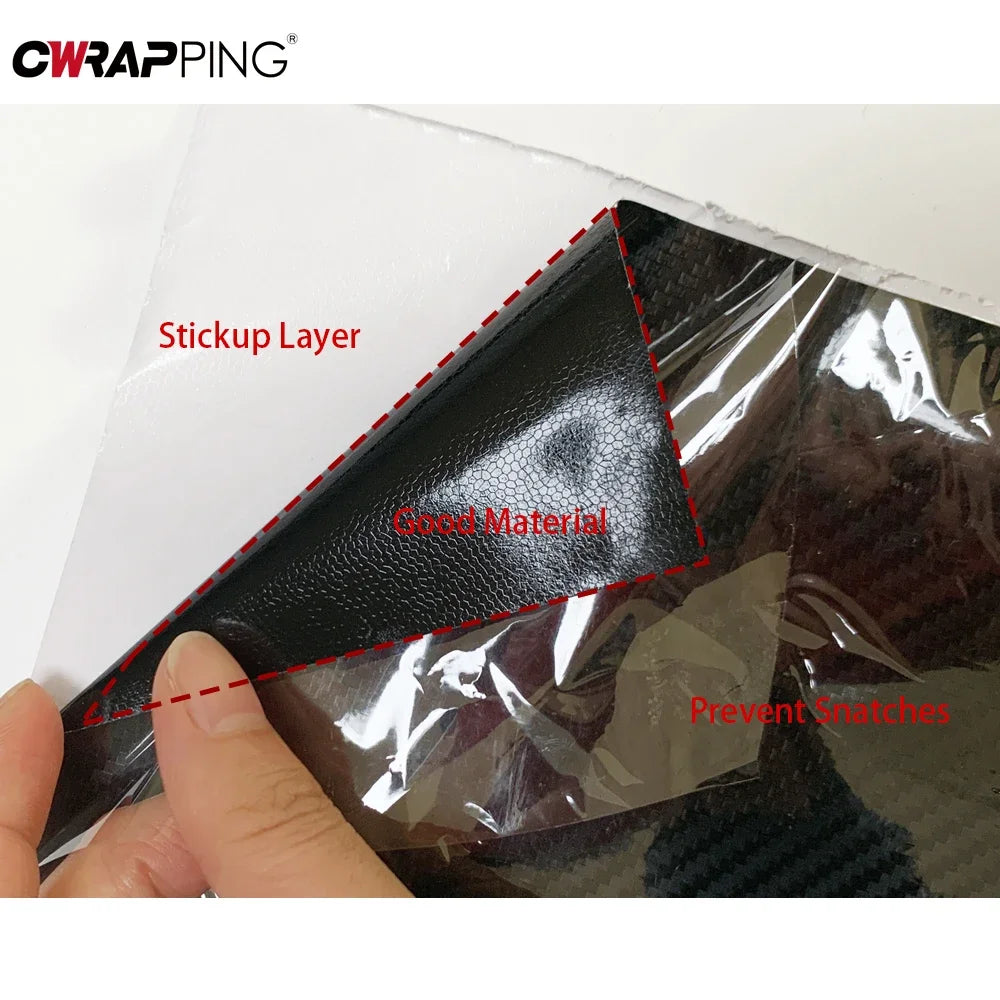 Car Stickers Black Carbon Fiber Vinyl Wrap Film 150*50cm Gloss Carbon Fiber Motorcycle Wrap Waterproof Film for Cars Accessories