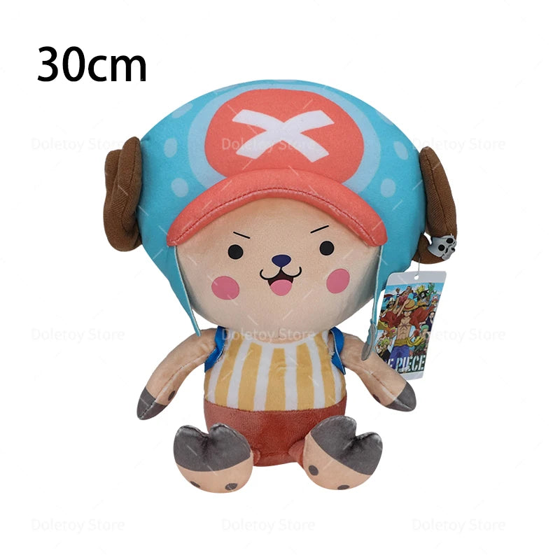 New Original One Piece Plush Luffy Chopper 30cm Cute Face Tony Tony Chopper Stuffed Anime Doll Toy Birthday Gift