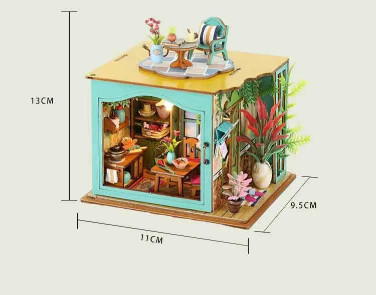DIY Doll House Toys Wooden Kit Dollhouse Home Roombox Miniature Case Handmade Building  Models Birthday Gifts Creative Gift