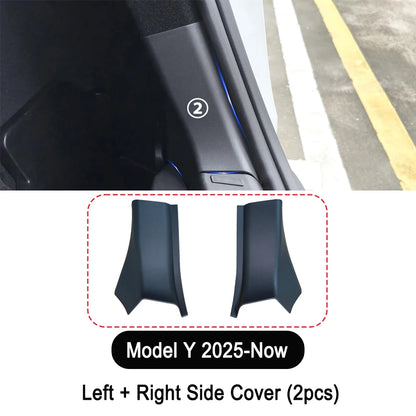 For Tesla Model Y Juniper 2025 2026 Trunk Threshold Strip TPE Mats Sill Guard Rear Cargo Kick Pad Protector Interior Accessories