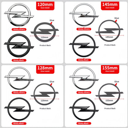 1pcs 3D ABS Car Front Grille Hood Bonnet Emblem Rear Trunk Bumper Badge Logo Sticker for Opel Astra Zafira Insignia Corsa