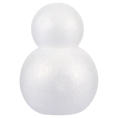 Snowman DIY White Polystyrene Snowman Craft Safe Material for Kids Adults Christmas Decoration Handmade Kit for Creative Craft