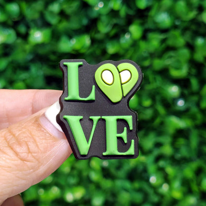New 1-100pcs Cartoon Fruit Avocado Mom Love Guitar PVC Shoe Charms Accessories Hole Slippers Decorations Kids Birthday Present