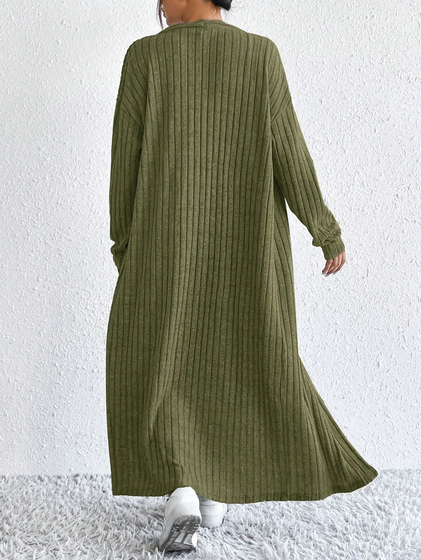 Fashionable Long Sleeve Vest Dress Set Autumn Casual High Waist Trousers Women's Clothing Two-Piece Suit European Style