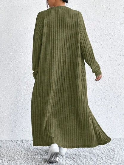 Fashionable Long Sleeve Vest Dress Set Autumn Casual High Waist Trousers Women's Clothing Two-Piece Suit European Style