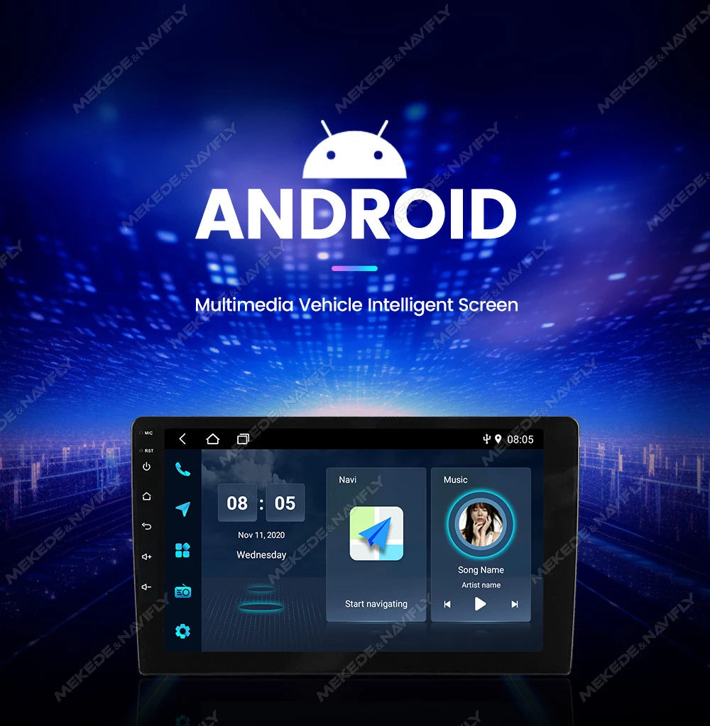 Android 14 OS IPS Car Radio For Mercedes Benz C Class W204 S204 2006 - 2011 Carplay Auto Multimedia Player GPS Stereo Navigation