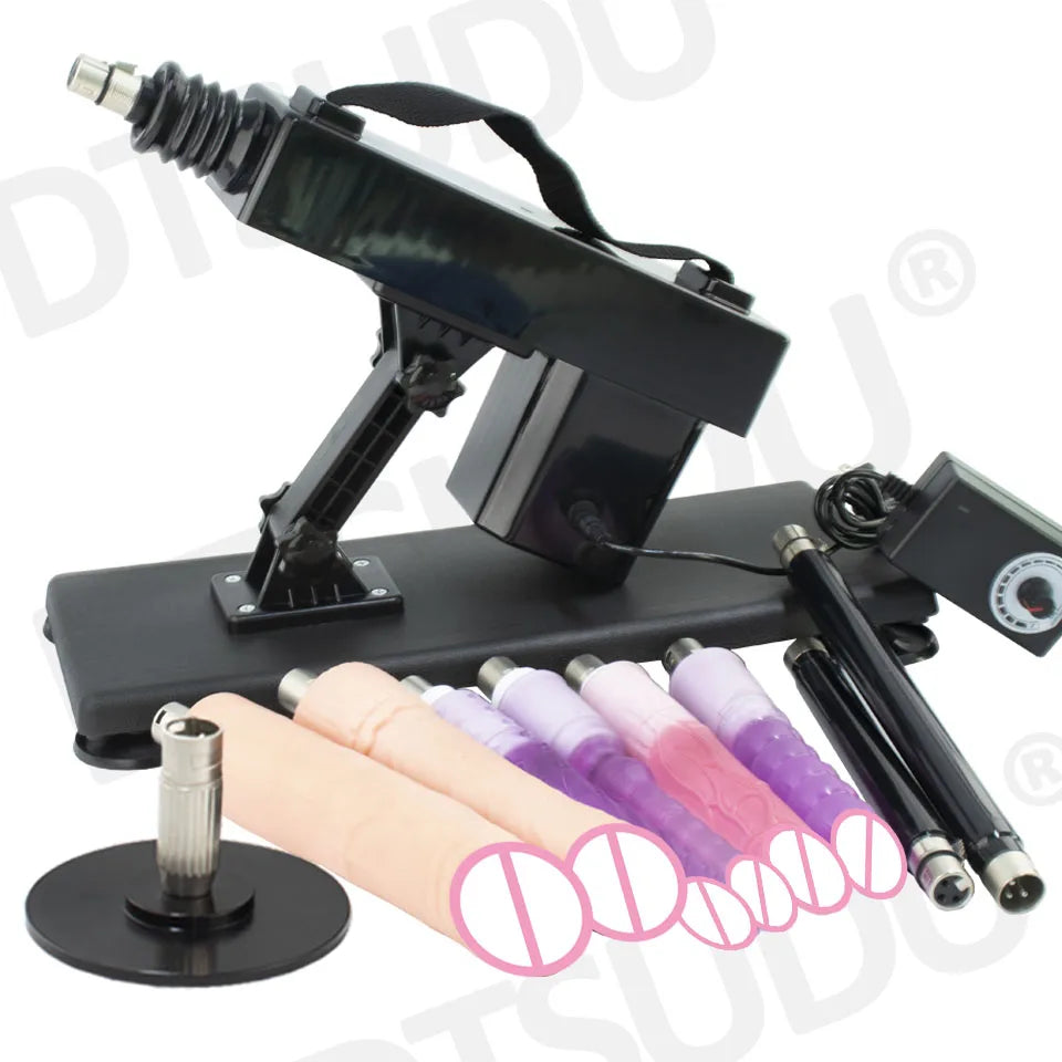 Female Sex Machine with Dildo and Masturbation Cup, Hands-Free G-Spot Clitoral Stimulation, Adult Sex Machine