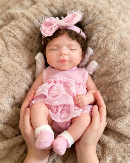 13 Inch Pascale Silicone Doll Handmade Cute Bebe Newborn Baby Soft Solid Silicone Girl Can Open Mouth For Gifts