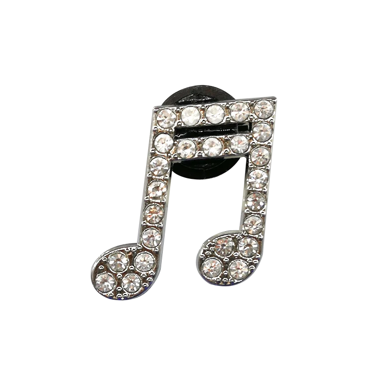 1/20pcs Silvery Metal Clog Charms Bling Luxury Style Crown Heart Fashion Women Men Shoe Charms Jean Set Metal Shoe Accessories