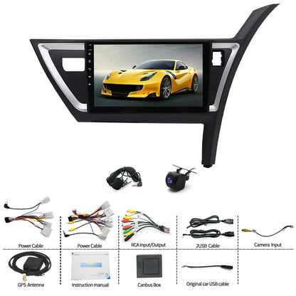 Car Double Din For 2012 - 2015 Toyota Corolla (RHP) 10-inch Android 13 car navigation built-in Carplay + Android auto / 4 + 64G