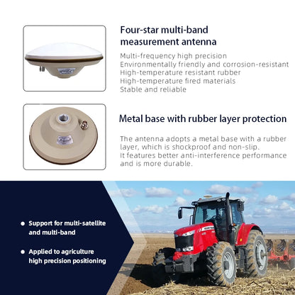 HONGXIN Full-Band RTK GNSS Antenna, High-Precision Multi-Constellation GPS for Surveying & Mapping, SMA/TNC Connector