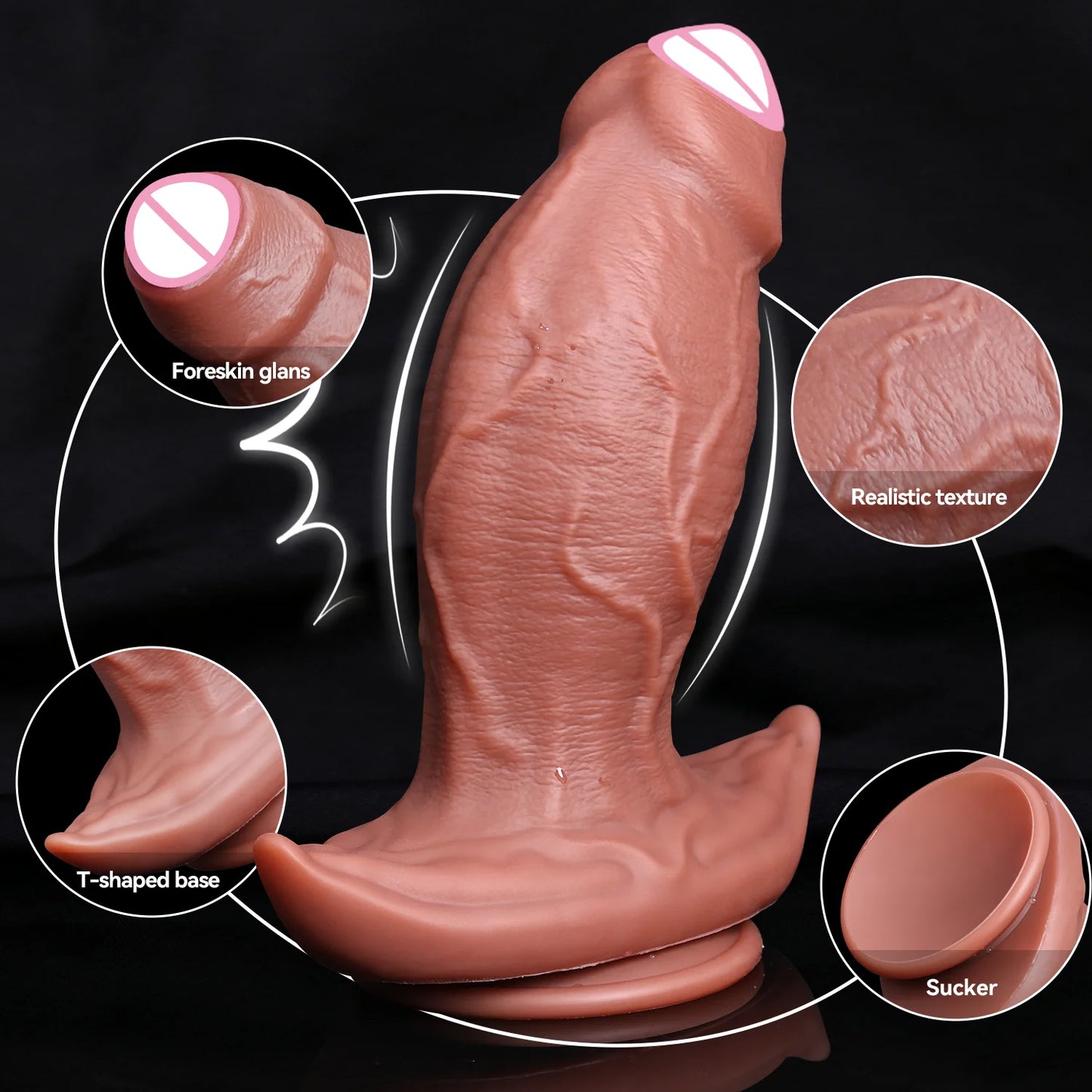 Huge Thick Dildos Silicone Anal Plug Penis Silicone Prostate Massage Vagina Anal Masturbation Dick Adult Sex Toys for Women Men