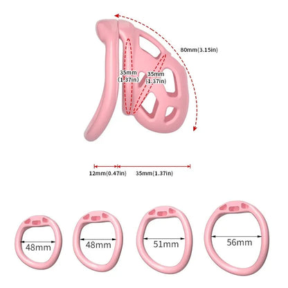 Male Chastity Cage with 4 Size Rings Positive/Negative Chastity Device Sissy Cb Lock Penis Bondage SM Chastity Lock Sex Toys Men