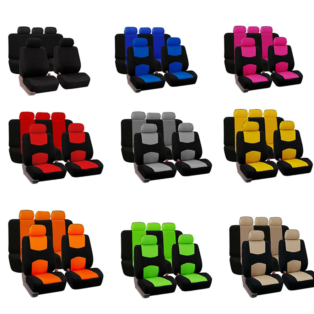 2/5Seats Fabric Car Seat Covers For Peugeot 508 207 307 407 3008 206 2008 208 sw 308 107 301 408 5008 4008 Rifter Traveller RCZ