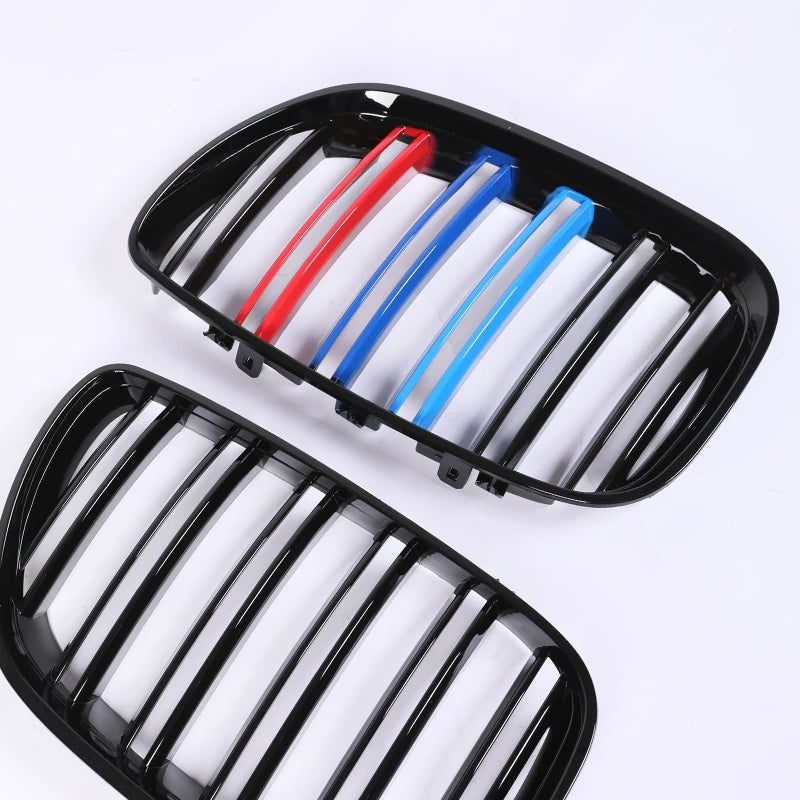 Front Bumper Kindey Grille Carbon M Style For BMW X5 E53 Facelift 2004 2005 2006 X5M Exterior Parts Grills Cover Car Accessories