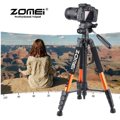 187cm/73.6in Tall Zomei Aluminum Alloy Portable Tripod for Camera DSLR Canon Nikon, 360 Degree Panorama Photography Phone Stand
