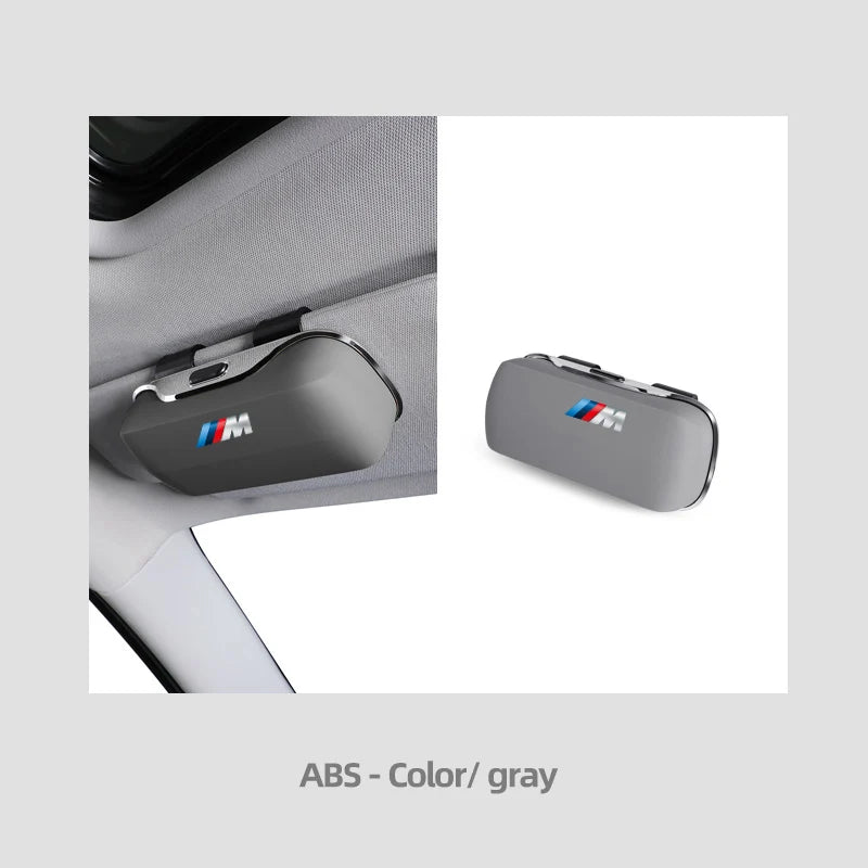Multifunction Car Glasses Box Portable Car Sunglasses Holder Car Driving Glasses Holder Eyeglass Case Sun Visor For Model Y BMW