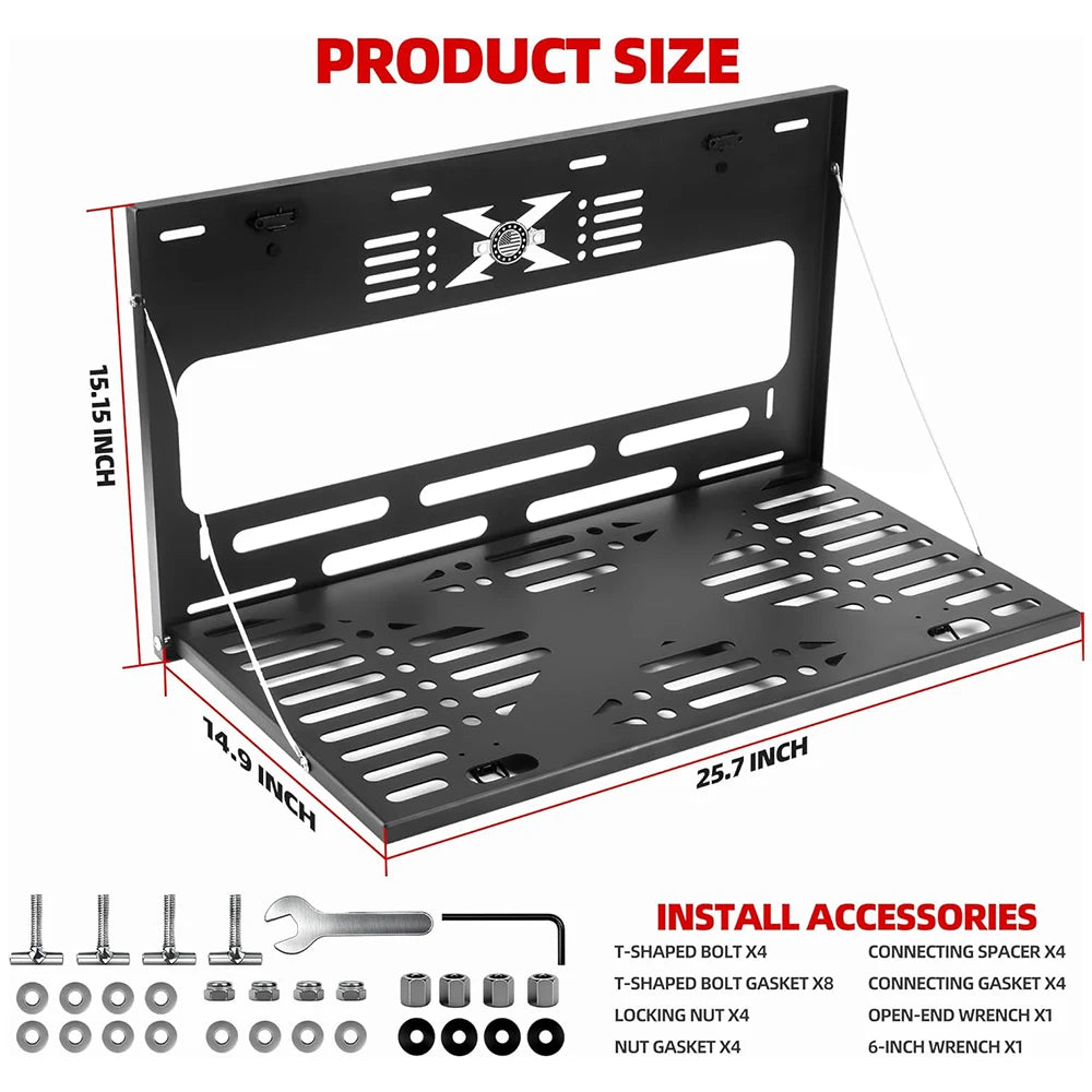 2/4-door tailgate table, for luggage storage, shelf/load platform, designed for camping, suitable for 2021-2025 Ford Bronco