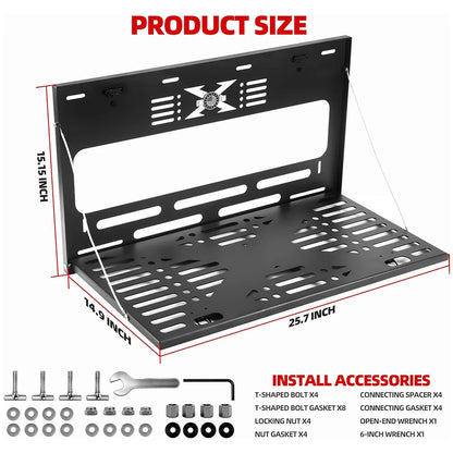 2/4-door tailgate table, for luggage storage, shelf/load platform, designed for camping, suitable for 2021-2025 Ford Bronco