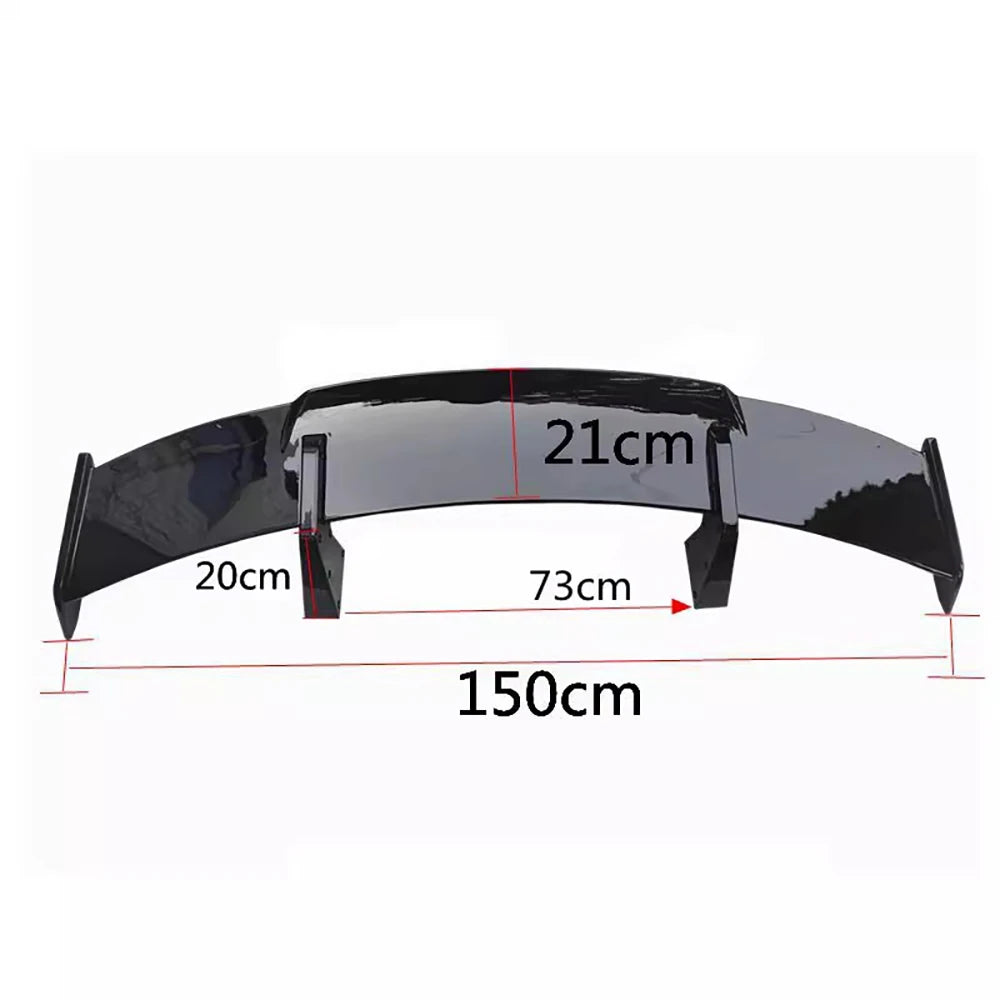 Universal Car Modification GT Tail Wings Non Perforated MP Large Tail Wing Decoration Collision Abrasion Prevention Spoiler