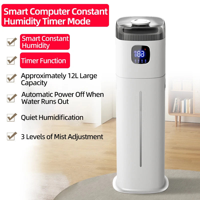 DIVEDEER Home Bedroom Humidifier Quiet Design for Pregnant Women and Infants Compact Body with Large Capacity Desktop Mist Type