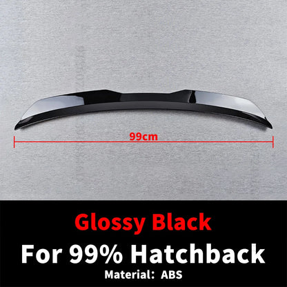 99cm Sport Universal Rear Trunk Spoiler Roof Wing Tail Trim Facelift Splitter Air Deflector Dam For 99% Hatchback Cars Tuning