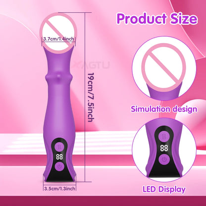 Thrusting Swing Dildo Vibrator Female Telescopic Vibrating Clitoris Stimulator G Spot Vibrator Sex Toy for Adult Goods for Women