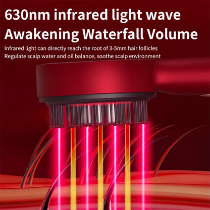 Electric Vibration Massage Comb Red Light Hair Growth Massage Scalp Brush Anti Hair Loss Liquid Oil Applicator Hair Care