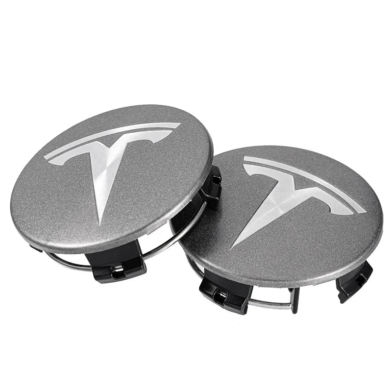 for Tesla Model Y X S Original Auto Accessories 4pcs/set 56mm Tesla Model 3 Model Y Original Covers Hub Caps Wheel Center Caps