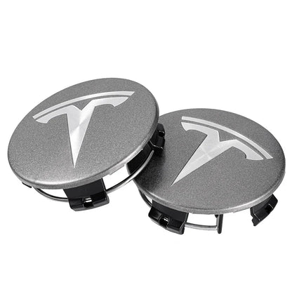 for Tesla Model Y X S Original Auto Accessories 4pcs/set 56mm Tesla Model 3 Model Y Original Covers Hub Caps Wheel Center Caps