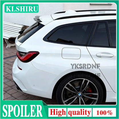 Rear Roof Lip Spoiler Cap For BMW 3 Series Touring G21 M-Package 2018-2024 ABS Glossy Black Car Exterior Styling Wing Accessorie